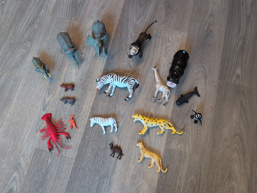 Animal toy figures - toy, plastic