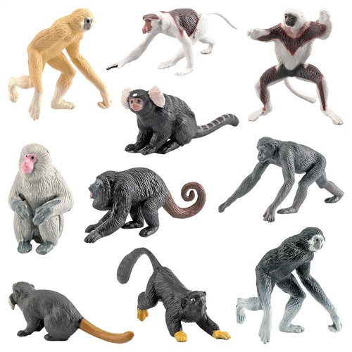 10pcs plastic wild zoo - plastic, animals