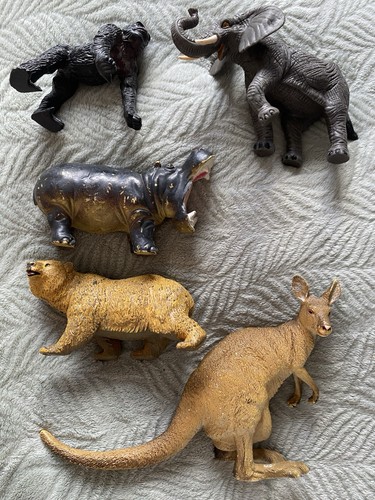 Large plastic zoo animals elc - plastic,