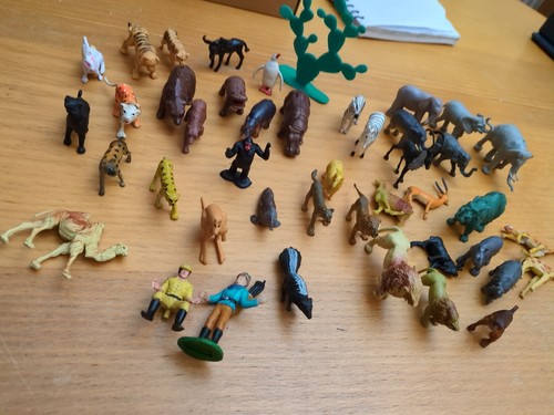 Vintage plastic zoo wild - zoo,