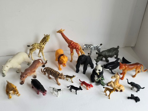 Job lot plastic resin toy - job, zoo