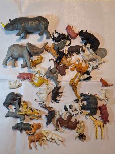 Vintage plastic farm zoo - vintage,