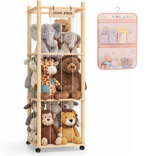 Zxevg wooden stuffed animal - wooden,