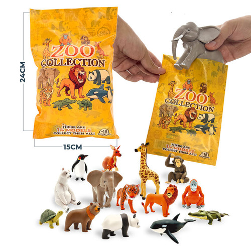 Zoo animal figures blind - animal, 3-6"
