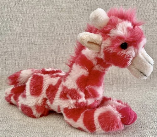 Giraffe pink soft toy - giraffe,